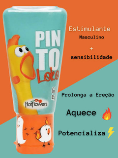 PINTO LOKO GEL ESTIMULANTE MASCULINO QUE ESQUENTA 15G LINHA BRASILEIRINHOS HOT FLOWERS