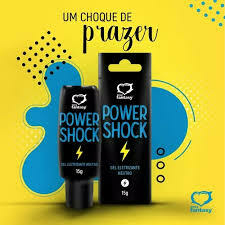 POWER SHOCK 220 V DE TESÃO GEL ELETRIZANTE NEUTRO 15G SEXY FANTASY