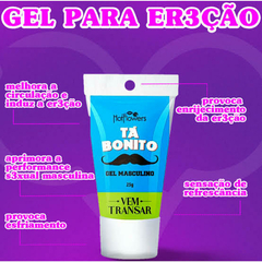 TÁ BONITO GEL MASCULINO 25G LINHA VEM TRANSAR HOT FLOWERS