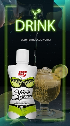 VOCÊ GOSTOSA BEBIDA ENERGÉTICA DE SABOR 50ML PEPPER BLEND - Sensação do Prazer Sex Shop Em Goiânia