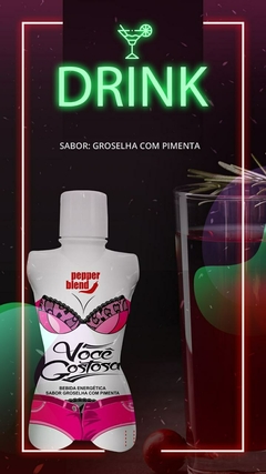 VOCÊ GOSTOSA BEBIDA ENERGÉTICA DE SABOR 50ML PEPPER BLEND - comprar online