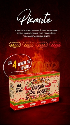 LÍNGUA DE FOGO KIT COM 4 GÉIS COMESTÍVEIS 12G PEPPER BLEND