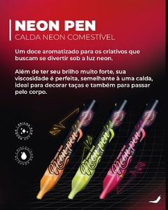 NEON PEN CANETA COMESTÍVEL BRILHA EM LUZ NEGRA 20G PEPPER BLEND