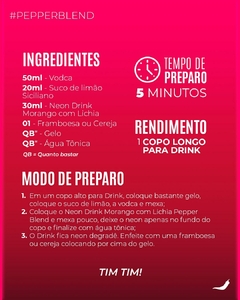 NEON DRINK ENERGÉTICO CONCENTRADO 60ML LINHA NEON VIBES PEPPER BLEND