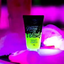 NEON LUB GEL COMESTÍVEL BRILHA EM LUZ NEGRA 30G PEPPER BLEND - Sensação do Prazer Sex Shop Em Goiânia