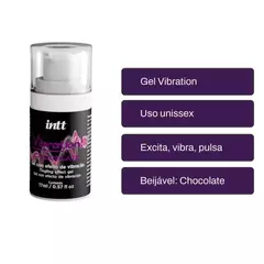 VIBRATION - Gel Intimo Potencializador Vibration Chocolate Intt 17g - comprar online