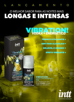 VIBRATION - Gel Intimo Potencializador Vibration Vodka Com Energetico Intt 17g