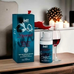 VIBRATION - Gel Intimo Potencializador Cinquenta Tons de Cinza Aroma Vinho Tinto Com Energetico Intt 17g