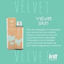 VELVET SKIN ÓLEO PARA MASSAGEM CORPORAL DE COCO TROPICAL 130ML INTT WELLNESS - comprar online