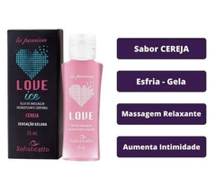 ÓLEO PARA MASSAGEM (BEIJÁVEL) ICE / GEL COMESTÍVEL LOVE - 35ML - SOFISTICATTO na internet