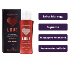 ÓLEO PARA MASSAGEM (BEIJÁVEL) HOT/ GEL COMESTÍVEL LOVE - 35ML - SOFISTICATTO