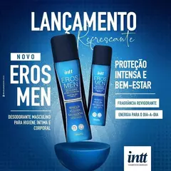 EROS MEN DESODORANTE ÍNTIMO CORPORAL MASCULINO 166ML INTT