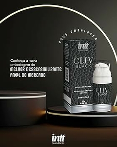 CLIV BLACK GEL FACILITADOR ANAL COM ÁCIDO HIALURÔNICO E MENTOL 17G INTT