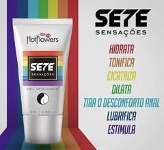 SETE SENSAÇÕES LUBRIFICANTE ÍNTIMO ANAL COM AÇÃO DESSENSIBILIZANTE 25G HOT FLOWERS