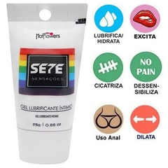 SETE SENSAÇÕES LUBRIFICANTE ÍNTIMO ANAL COM AÇÃO DESSENSIBILIZANTE 25G HOT FLOWERS - comprar online