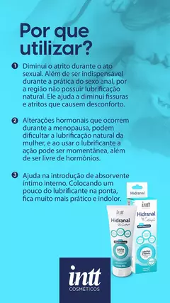 HIDRANAL LUBRIFICANTE HIDRATANTE ANAL COM ÁCIDO HIALURÔNICO 50G BY CASTROPIL INTT na internet