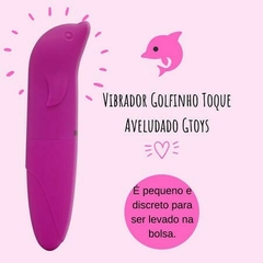 VIBRADOR PONTO G AVELUDADO COM FORMATO GOLFINHO IMPORT - comprar online