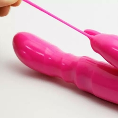 VIBRADOR FEMININO COM PLUG LATERAL THUMPER PONTO G COM 8 FUNÇÕES PILHA VIP MIX - Sensação do Prazer Sex Shop Em Goiânia