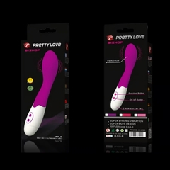 VIBRADOR BRIGHTY PRETTY LOVE EM SILICONE SOLF TOUCH COM ESTIMULADOR SUPER SILENCIOSO 30 VELOCIDADES - comprar online