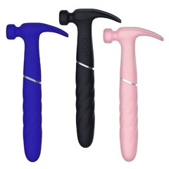 VIBRADOR EM FORMATO DE MARTELO COM 3 INTENSIDADES E 20 MODOS DE VIBRAÇÃO RECARREGAVEL 3R IMPORT - comprar online