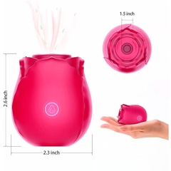 Imagem do VIBRADOR EM FORMA DE ROSA(flor) COM 10 MODOS DE VIBRAÇÃO VIP RECARREGAVEL