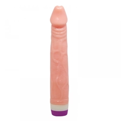 PROTESE REALISTICA COM TEXTURA E VIBRADOR MULTIVELOCIDADE 22,5 x4,5 CM VIP MIX