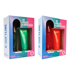 KGEL SOFTLINE KIT LUBRIFICANTE ÍNTIMO AROMÁTICO 80G E PRÓTESE PENIANA 15,5X3,7CM K IMPORT E EXPORT