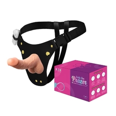 CINTA PENIANA COM PRÓTESE REALÍSTICA COM VIBRO 16,3X4,5CM SOULSEX - loja online