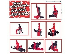 MINI BARALHO KAMA SUTRA (15 CARTAS COM POSIÇÕES) - IMPORTADO