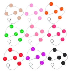 BOLINHA TAILANDESA EM ACRÍLICO COM CORDA EM SILICONE TAMANHO G ÊXTASE