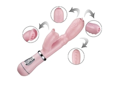 VIBRADOR FEMININO PONTO G COM PLUG LATERAL COM 12 FUNÇÕES RECARREGAVEL - comprar online