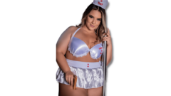 FANTASIA SEXY PLUS SIZE COM BOJO FISIOTERAPEUTA DO PRAZER