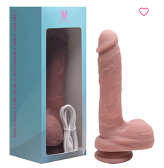 Imagem do Pênis Protese Vibrador Ventosa 10 Modos App Youvibe Recarregavel