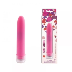 VIBRADOR PERSONAL AVELUDADO MULTI-VELOCIDADE 13,5CM PILHA VIP MIX