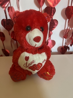 Urso de Pelucia Coração Love Vermelho