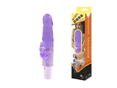 VIBRADOR JELLY (SILICONE COM ESTIMULADOR CLITORIANO) - IMPORTADO