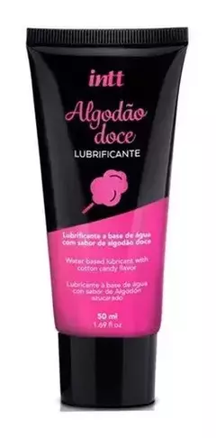 LUBRIFICANTE A BASE DE ÁGUA SABOR ALGODÃO DOCE HOT - 50ML INTT