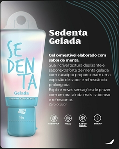 SEDENTA POR SENSAÇÃO GEL COMESTÍVEL SABOR MENTA GELADO - EXCITANTE- 18G PEPPER BLEND