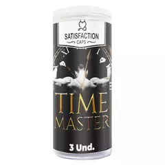 BOLINHA TIME MASTER COM ÓLEO PARA MASSAGEM RETARDANTE 3 UNIDADES SATISFACTION CAPS