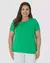 Camiseta Feminina Plus Size Coqueiro Em Viscose Stretch na internet