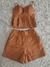 Conjunto Feminino Croped Alça e Short na internet