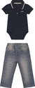 Conjunto Menino Body E Calça Jeans Stretch Carinhoso - comprar online