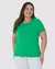 Camiseta Feminina Plus Size Coqueiro Em Viscose Stretch - comprar online