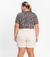 Shorts Saia Feminino Plus Size Secret Glam Bege - Rovitex - comprar online