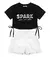 Conjunto Infantil Blusa Cropped E Saia Trick Nick na internet