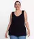 Regata Feminina Plus Size Visco Tricot Secret Glam - Valentina Moda