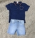 Conjunto Infantil Menino Polo E Bermuda Jeans Carinhoso Kids - comprar online