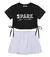 Conjunto Infantil Blusa Cropped E Saia Trick Nick - Valentina Moda