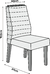 Mesa de Jantar Rouge 1,80 com 6 Cadeiras - Off White/Freijó - comprar online