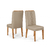 Mesa de Jantar Rute 160cm com 4 Cadeiras - Off White/Carvalho Nobre na internet